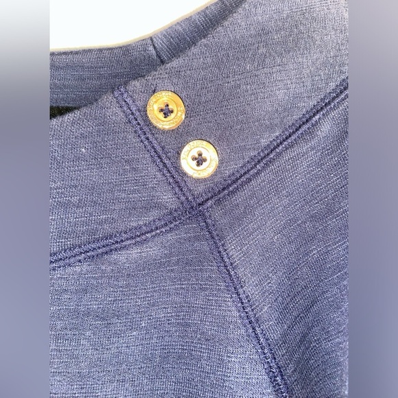 Lilly Pulitzer Women’s Medium Navy Blue Dress with Button Accents - Picture 3 of 6